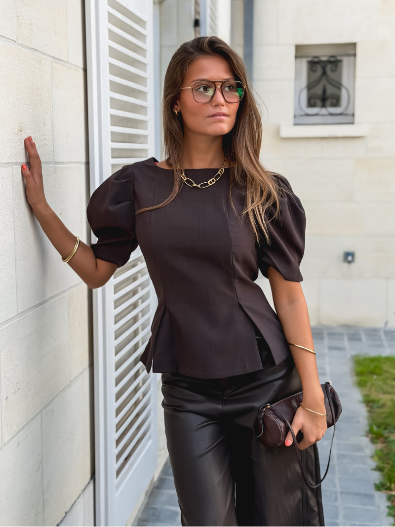 Blouse Tayana - Chocolat