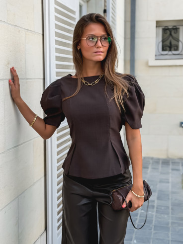 Blouse Tayana - Chocolat