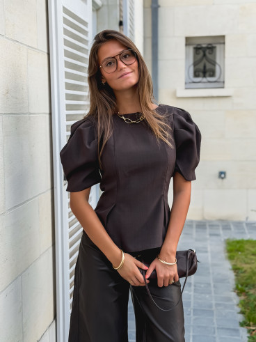 Blouse Tayana - Chocolat