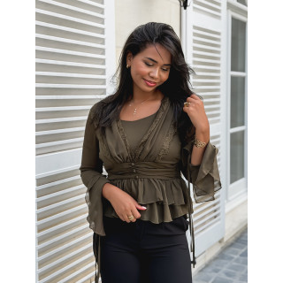 Blouse Lynaé - Kaki