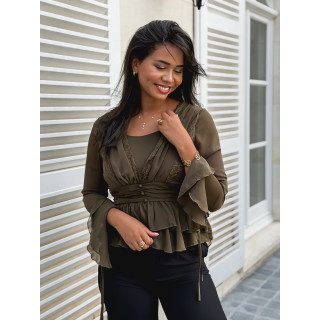 Blouse Lynaé - Kaki