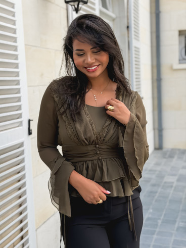 Blouse Lynaé - Kaki
