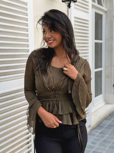 Blouse Lynaé - Kaki Blouse Lynaé - Kaki