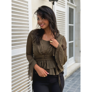 Blouse Lynaé - Kaki