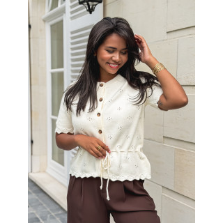 Gilet Esther - Ecru