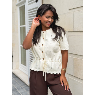 Gilet Esther - Ecru