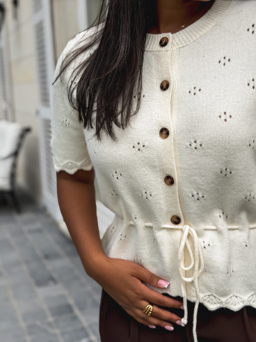 Gilet Esther - Ecru