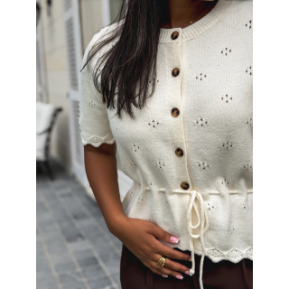 Gilet Esther - Ecru
