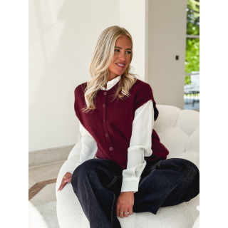 Gilet sans manches Christina - Bordeaux