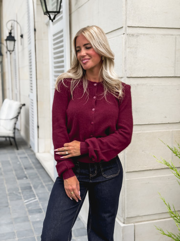 Gilet Ophélina - Bordeaux Gilet Ophélina - Bordeaux