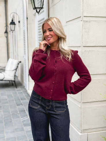 Gilet Ophélina - Bordeaux Gilet Ophélina - Bordeaux