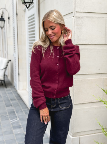 Gilet Ophélina - Bordeaux Gilet Ophélina - Bordeaux