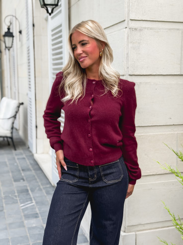 Gilet Ophélina - Bordeaux Gilet Ophélina - Bordeaux