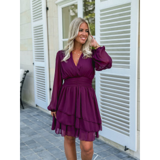 Robe courte Fruiti - Bordeaux