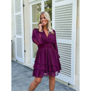 Robe courte Fruiti - Bordeaux