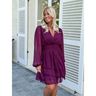 Robe courte Fruiti - Bordeaux