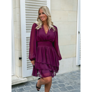 Robe courte Fruiti - Bordeaux