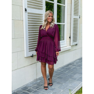 Robe courte Fruiti - Bordeaux