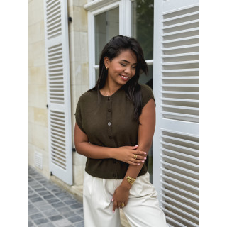 Gilet sans manches Christina - Kaki