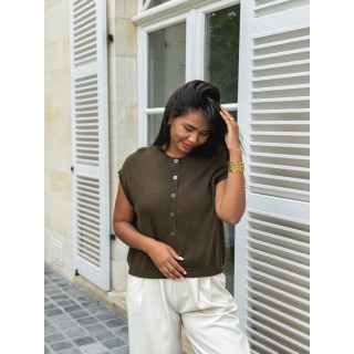 Gilet sans manches Christina - Kaki