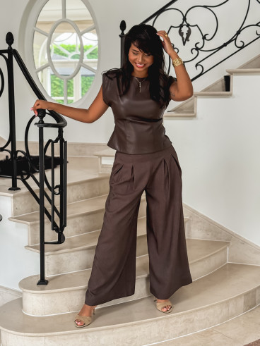 Blouse Ulyssia - Chocolat