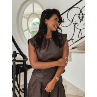Blouse Ulyssia - Chocolat