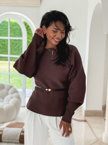 Pull Palmyre - Chocolat