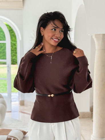 Pull Palmyre - Chocolat