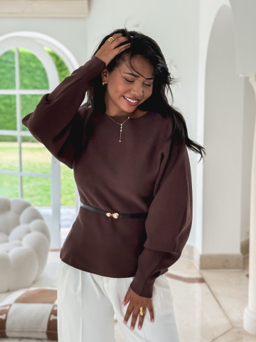 Pull Palmyre - Chocolat