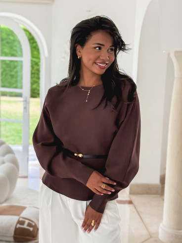Pull Palmyre - Chocolat