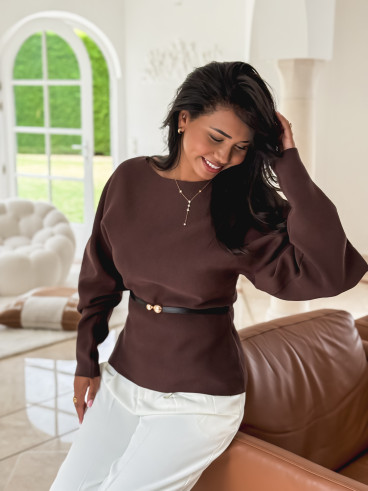 Pull Palmyre - Chocolat