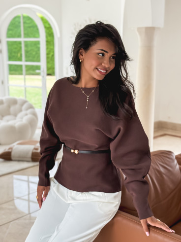 Pull Palmyre - Chocolat