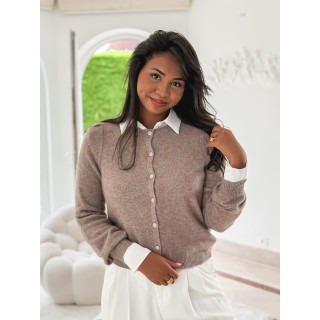 Gilet Ophélina - Taupe
