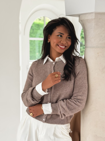 Gilet Ophélina - Taupe