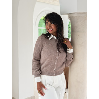 Gilet Ophélina - Taupe