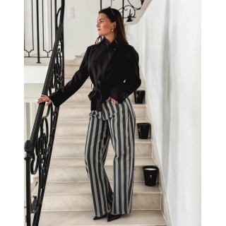 Jeans ligné Joya - Gris