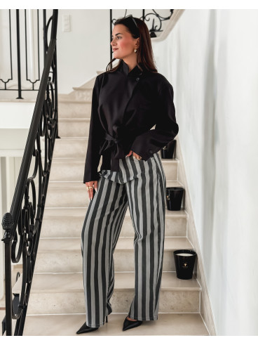 Jeans ligné Joya - Gris Jeans ligné Joya - Gris