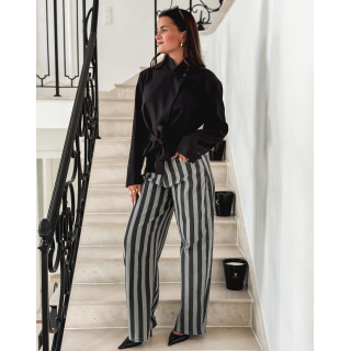 Jeans ligné Joya - Gris