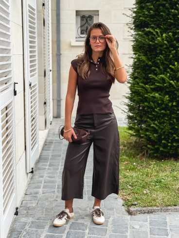 Blouse Daya - Chocolat