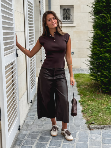 Blouse Daya - Chocolat