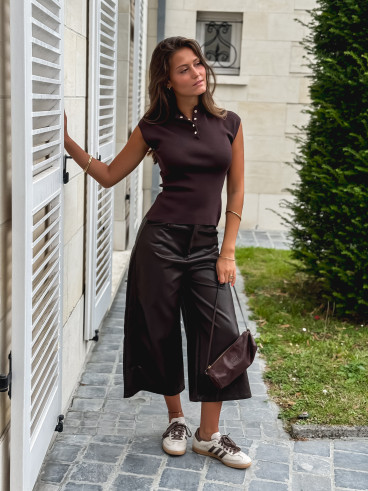 Blouse Daya - Chocolat