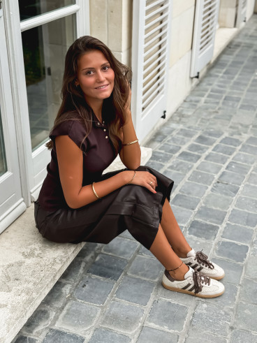 Blouse Daya - Chocolat