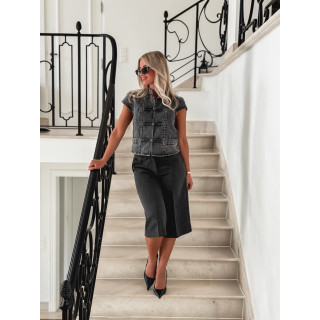 Blouse en jeans Eleonie - Gris