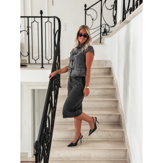 Blouse en jeans Eleonie - Gris