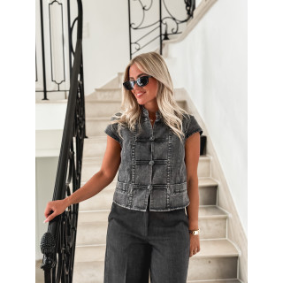 Blouse en jeans Eleonie - Gris