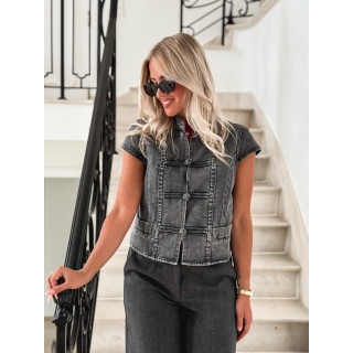 Blouse en jeans Eleonie - Gris