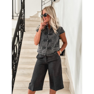 Blouse en jeans Eleonie - Gris