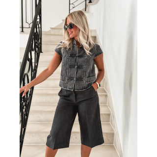 Blouse en jeans Eleonie - Gris