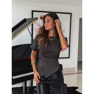 Blouse Adrianne - Gris foncé