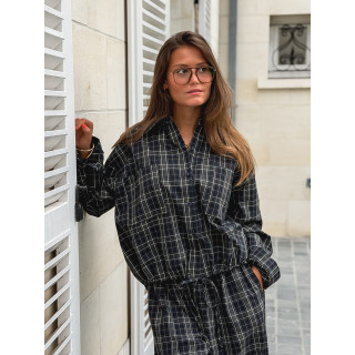 Chemise à carreaux Méliséa - Bleu/Kaki